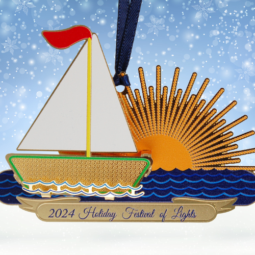 2024 Sailboat at Sunrise Ornament